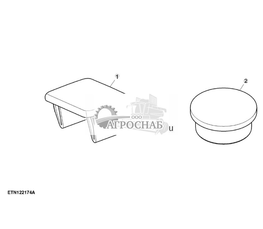 Заглушка, без переключателя сигнализации заднего хода, кабина - ST802983 504.jpg